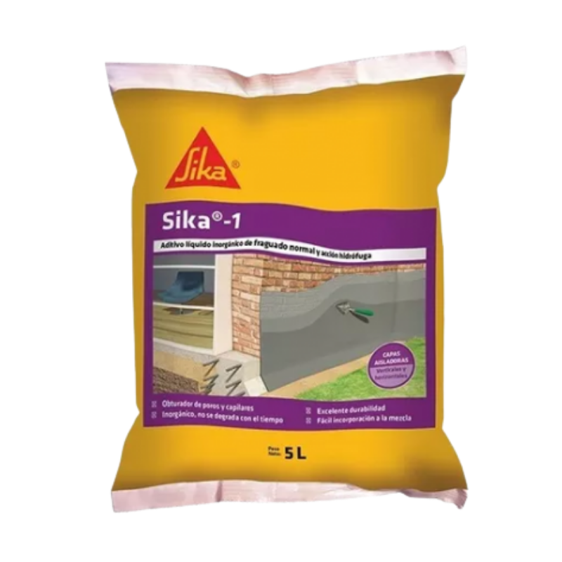 Aditivo Hidrófugo Líquido Sika-1 Sika Sachet 5 L