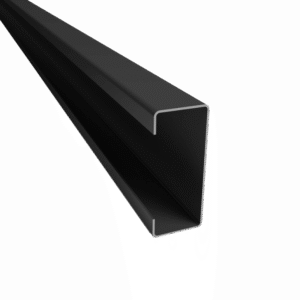 Perfil C Negro 100x50x15 mm 1,6 mm 12 metros